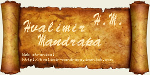 Hvalimir Mandrapa vizit kartica